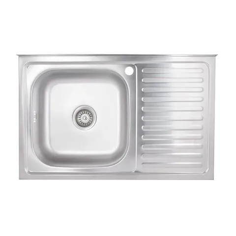 Кухонна мийка Brinex 5080-L 0,6 мм Satin (BRIN5080LSAT06)