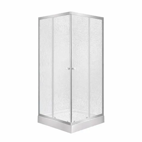 Душова кабіна Lidz Wawel SC90x90.SAT.LOW.FR, скло Frost 4 мм + Lidz Душовий піддон KAPIELKA ST90x90х14