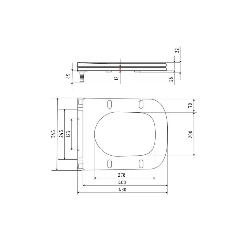 Сидіння для унітаза Qtap (Cardinal 620), White, з мікроліфтом Slim Duroplast, Quick Release QTSC179W50766 — фото 2
