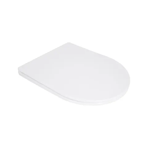 Сидіння для унітазу Qtap (Taurus 490) 422x360x30 мм, White, з мікроліфтом, Slim Duroplast, Quick Release QTSC179W49383