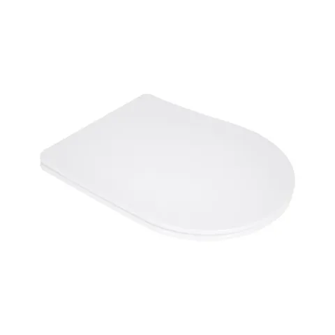 Сидіння для унітазу Qtap (Evia, Arvin, Leo 630) 410x330x22 мм, White, з мікроліфтом, Slim Duroplast, Quick Release QTSC179W49264