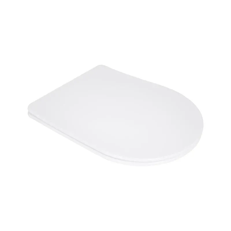 Сидіння для унітазу Qtap (Evia, Arvin, Leo 630) 410x330x22 мм, White, з мікроліфтом, Slim Duroplast, Quick Release QTSC179W49264