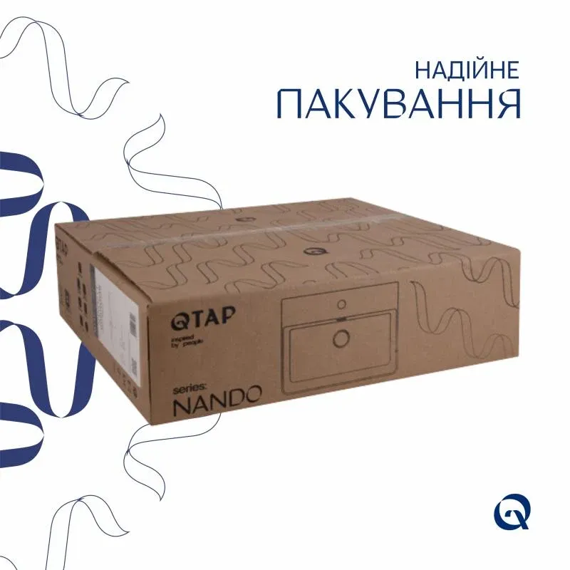 Раковина Qtap Nando LT 500х420х130 White QT12116146AW — фото 5