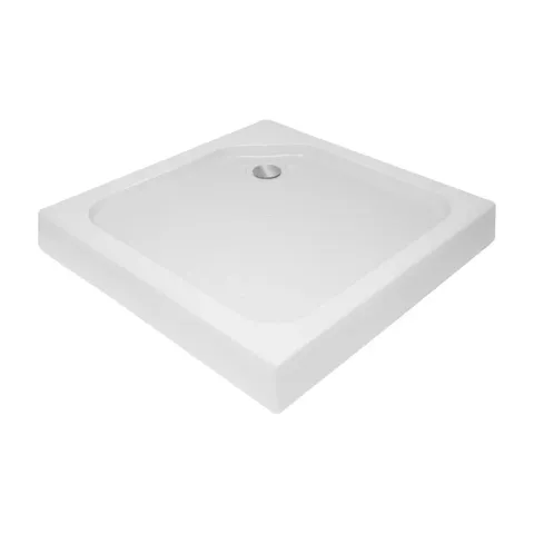 Душовий піддон KAPIELKA ST90x90х14 низький, квадратний, діаметр зливу 52 мм Lidz