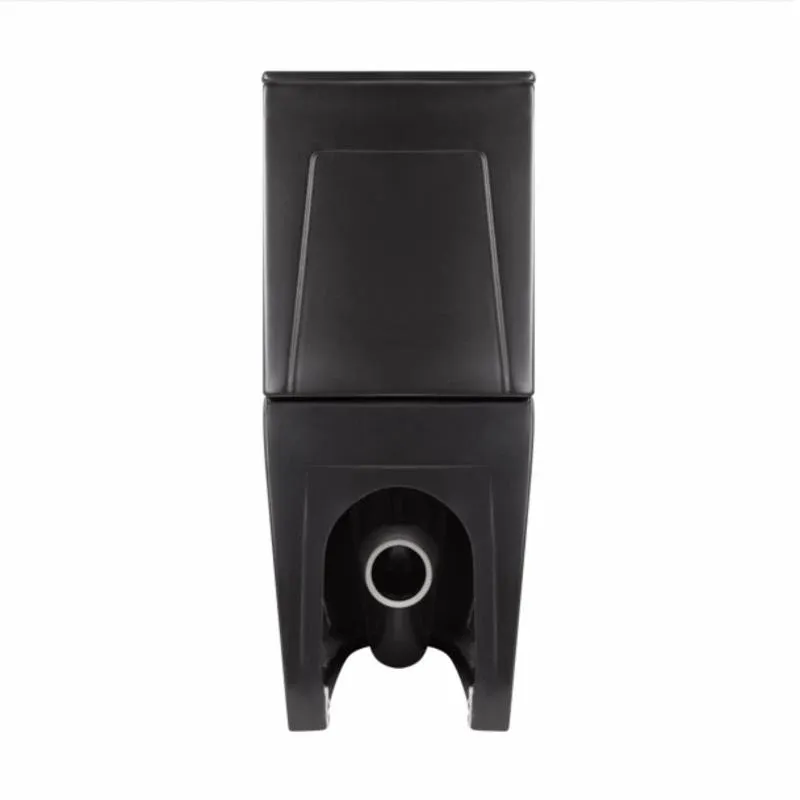 Унітаз підлоговий Qtap Robin Ultra Quiet безобідковий з сидінням Soft-close MATT BLACK QT13226083AMB — фото 7