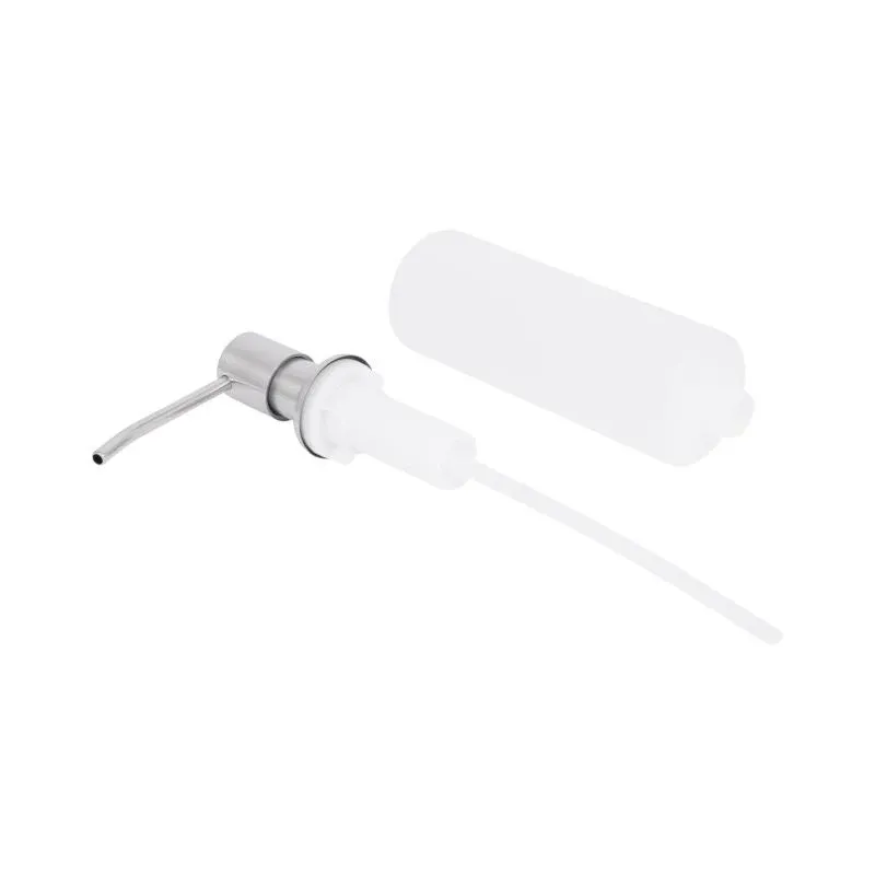 Дозатор для миючого засобу Lidz Acsis LA29 Brushed Steel, круглий LDACSLA29BRU49828 — фото 4