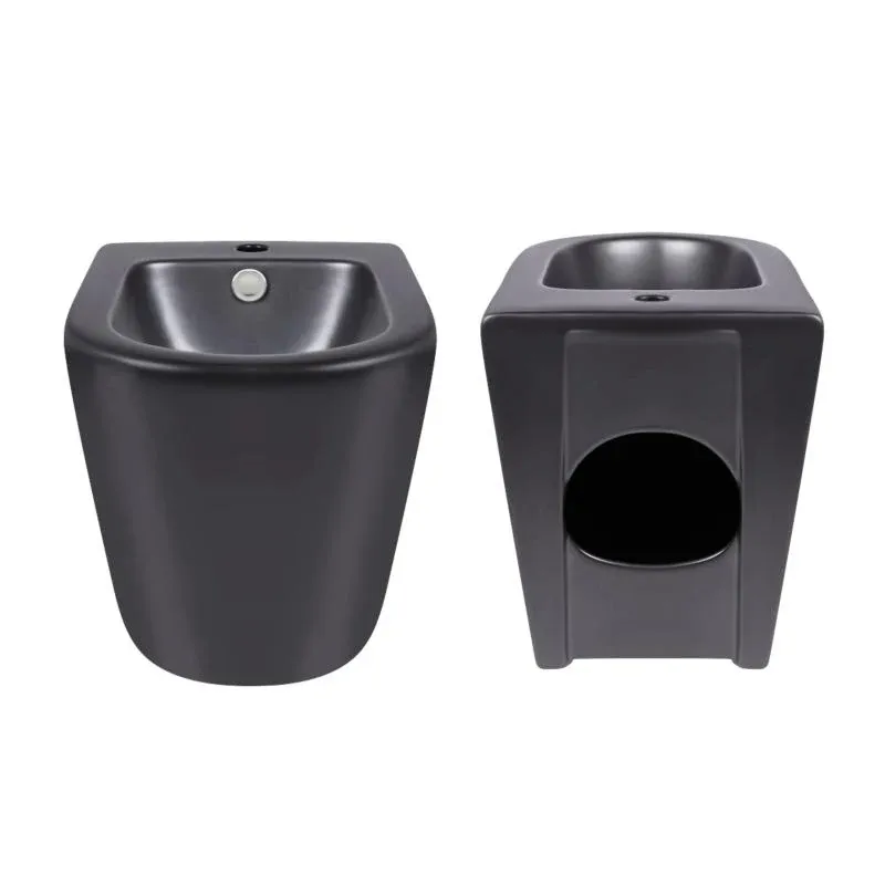 Акційний набір: Унітаз напольний Robin Ultra Quiet QT13226083AMB 660x360x855 Black + Біде напольне Robin QT13442141CMB 565x360x405 Black — фото 8