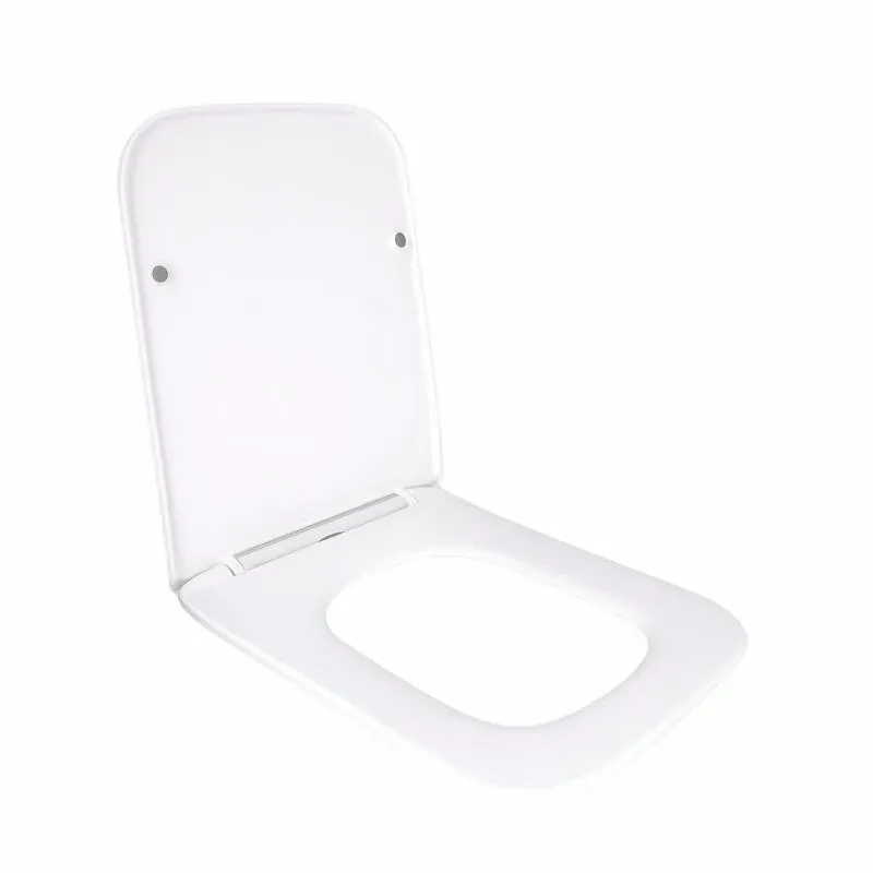 Сидіння для унітаза підлогового (Aries) 445×360×30 мм, White, з мікроліфтом? Slim Duroplast, Quick Release QT03228302W3 Qtap — фото 3