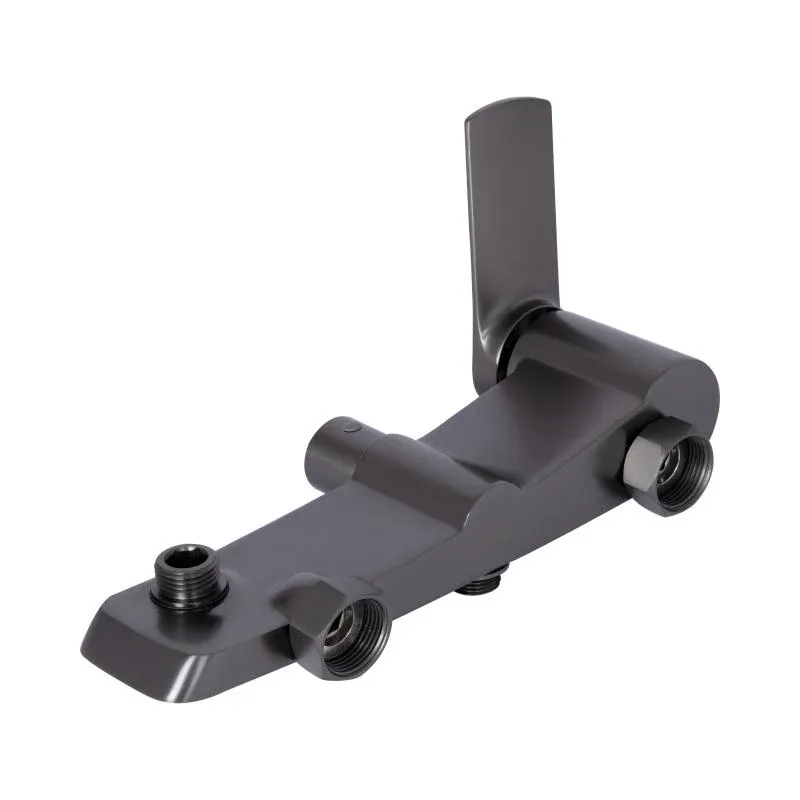 Душова система для душу Qtap Slavonice на два споживачі QTSLA110GMB45913 Gunmetal Black PVD — фото 7