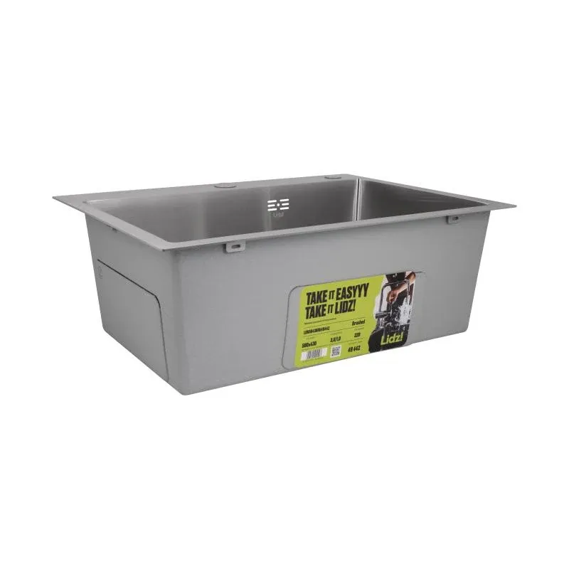 Мийка для кухні інтегрована Lidz Handmade H5843 Brushed Steel 3,0/1,0 мм LDH5843BRU49442 — фото 4