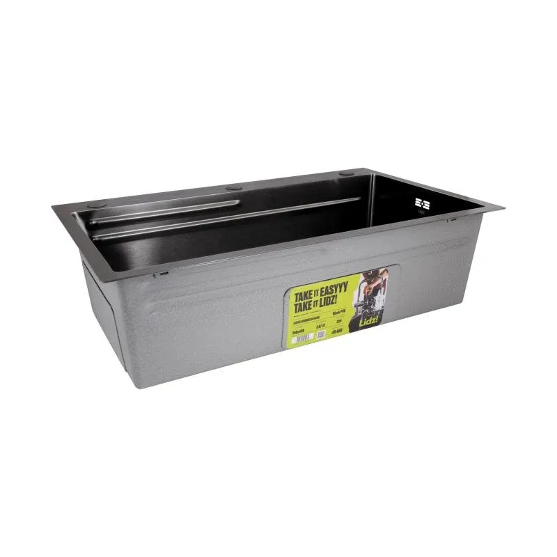 Мийка для кухні інтегрована Lidz Handmade H7545B Brushed Black PVD 3,0/1,0 мм LDH7545BRUBLM49458 — фото 5