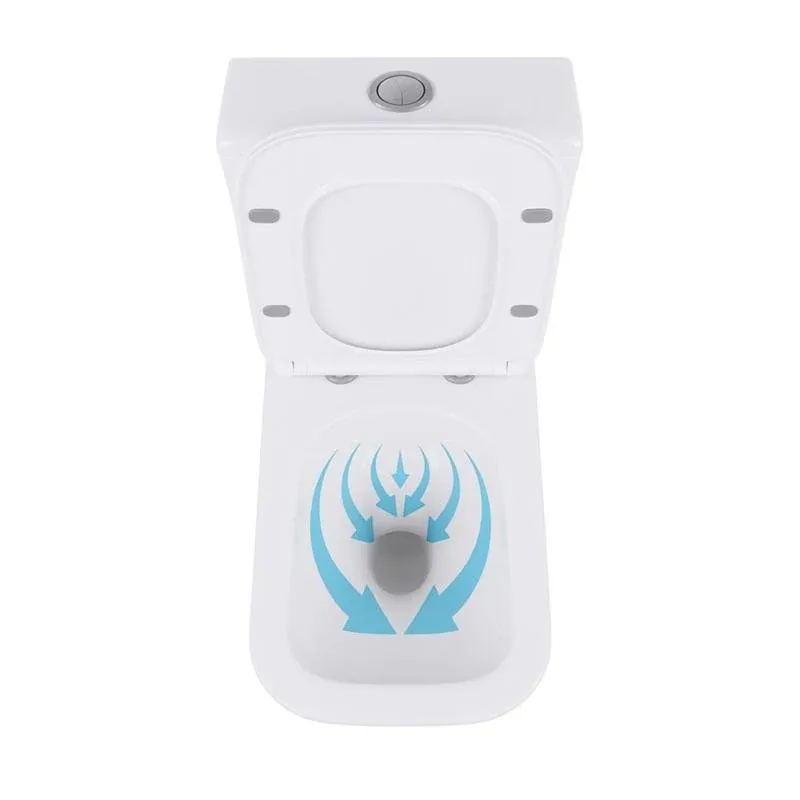 Унітаз підлоговий Qtap Crow Eco безобідковий з сідінням Soft-close QTCRO27W48750 — фото 7