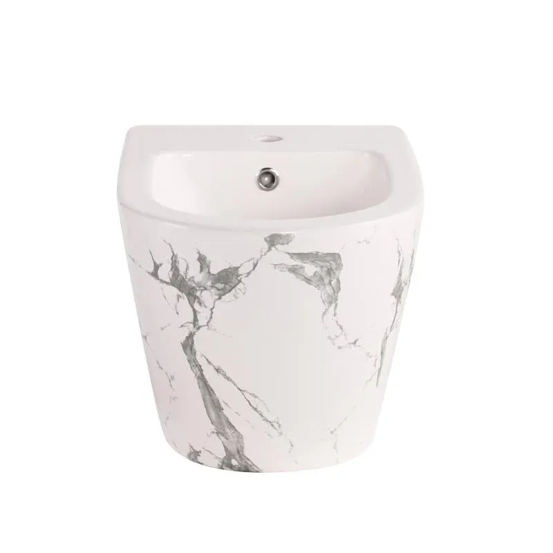 Біде підвісне Qtap Robin 515x370x350 мм, Marble QT13551381GMR — фото 3