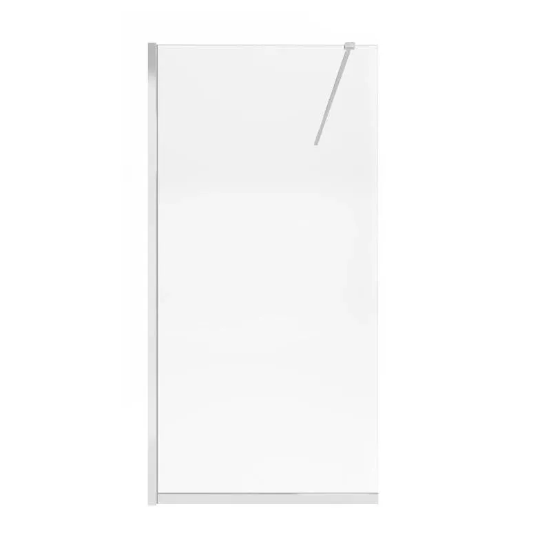 Душова перегородка Qtap Walk-In Standard CRM201.C8 100х200 см, скло Clear 8 мм, покриття CalcLess