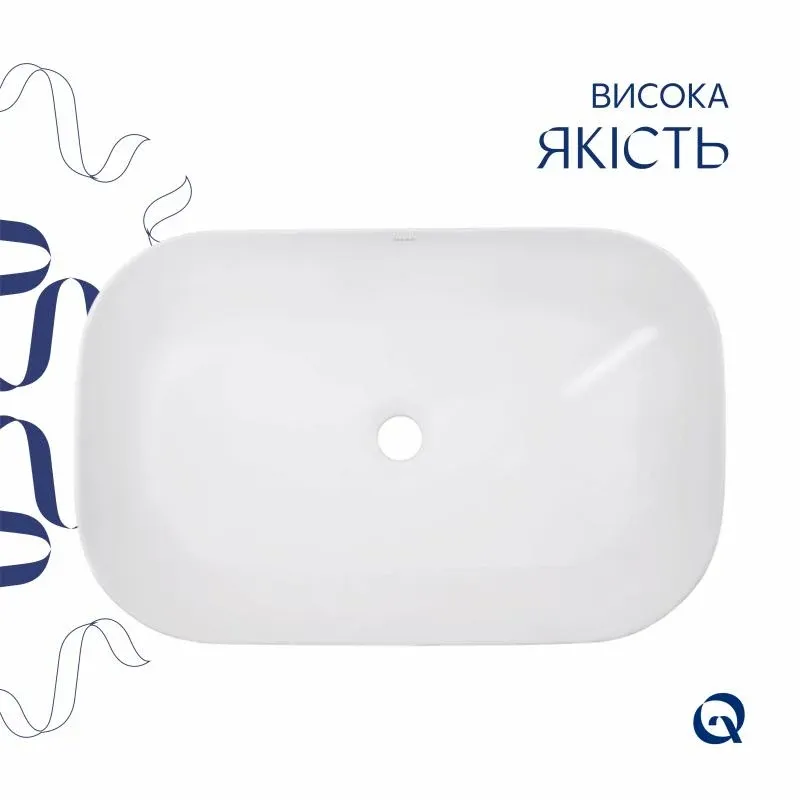 Раковина-чаша Qtap Robin 600x390x150 White QT13112143PW — фото 4