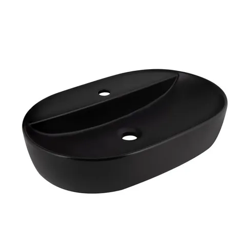 Раковина-чаша Qtap Scorpio 600х400х120 Matt black QT142203MBMBN
