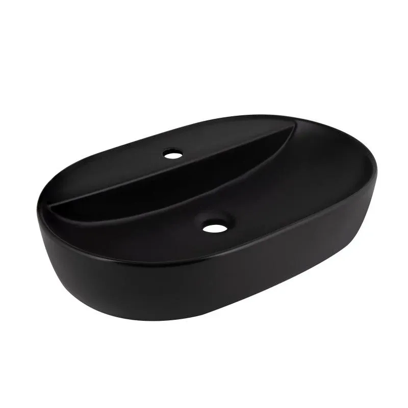 Раковина-чаша Qtap Scorpio 600х400х120 Matt black QT142203MBMBN