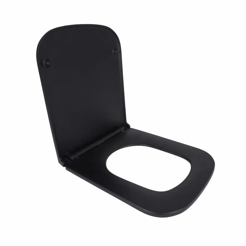 Сидіння для унітаза Qtap Tern 420х340х35 мм, Matt Black, з мікроліфтом, Slim Duroplast, Quick Release QT99HY2322MB — фото 3
