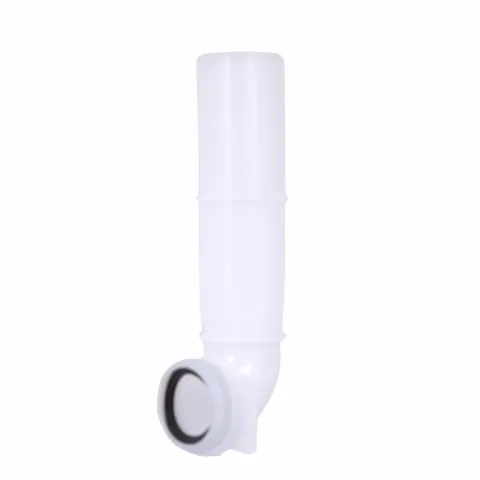 Кутова трубка змиву Qtap 82х74х262 мм White для інсталяції Standard QTSTD167W49807