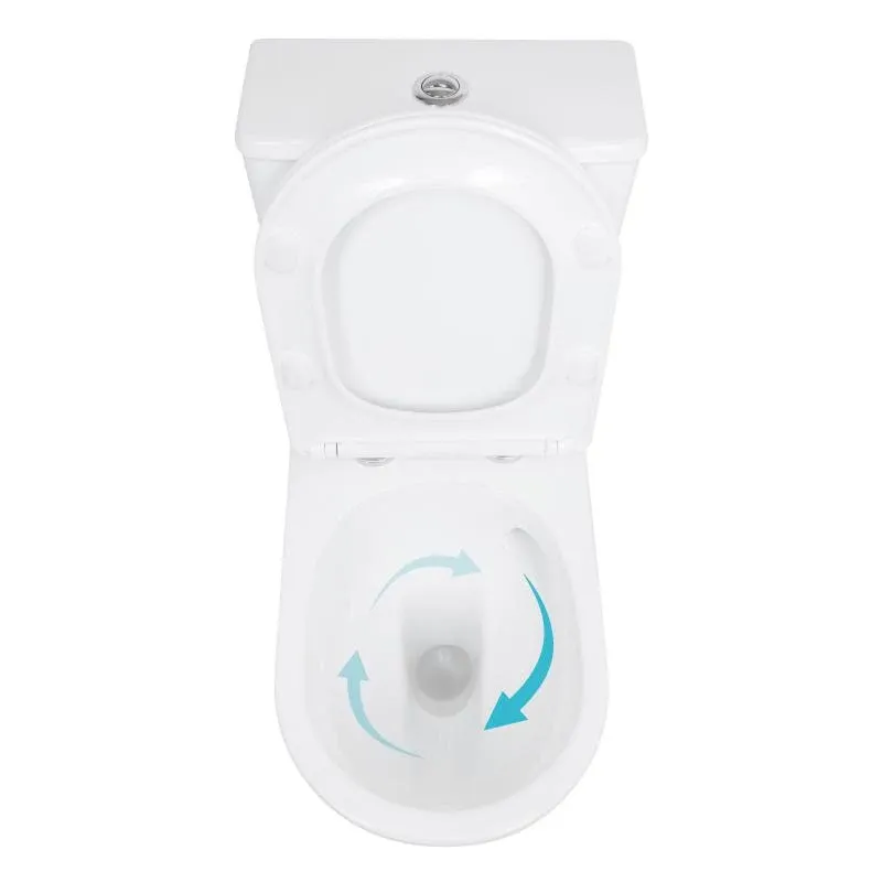 Унітаз підлоговий Qtap Leo Ultra Quiet 620×355×790 мм з сидінням Soft-close, White QTLEO27W49261 — фото 6