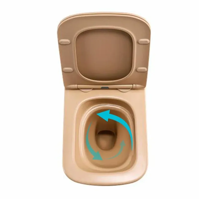 Унітаз підвісний Tern Ultra Quiet 490×365×325 мм, Beige, з сидінням Slim Duroplast / Soft-close / Quick Release QT17332303ASSB Qtap — фото 6