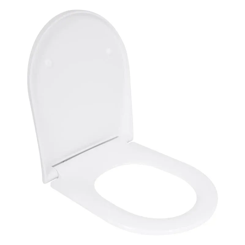 Qtap Сидіння для унітаза (Robin 490, Scorpio 490) 430x363x60 мм, White, з мікроліфтом, Slim Duroplast, MagLock QTSC179W48915 — фото 3
