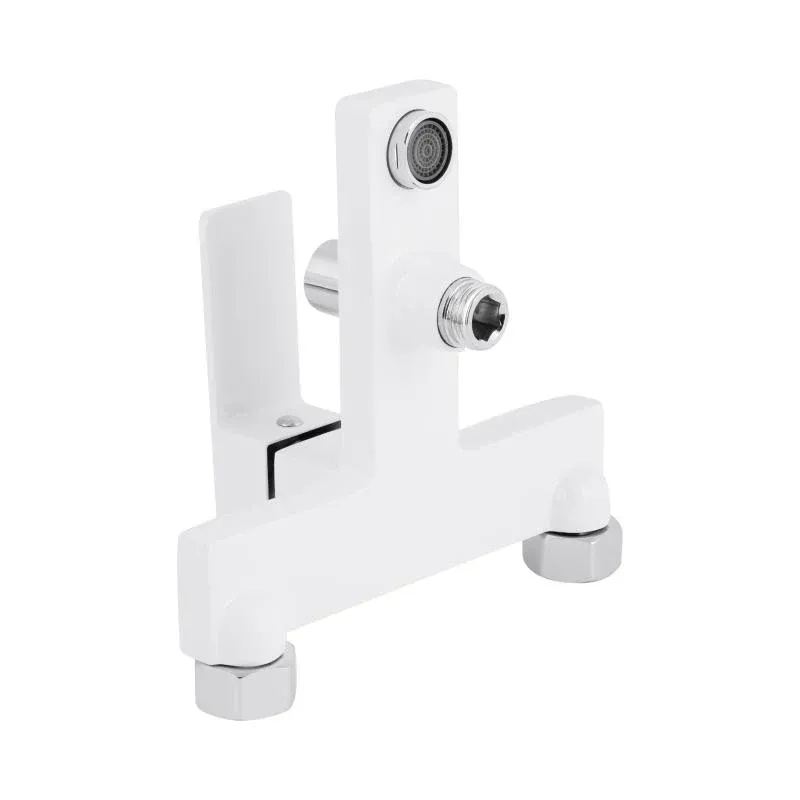 Змішувач для ванни Qtap Gemini (з душовим гарнітуром) QTGEM259CRW45683 Chrome/White — фото 5