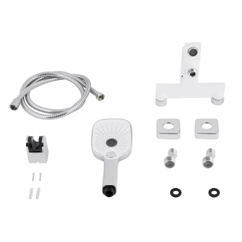 Змішувач для ванни Qtap Gemini (з душовим гарнітуром) QTGEM259CRW45683 Chrome/White — фото 6