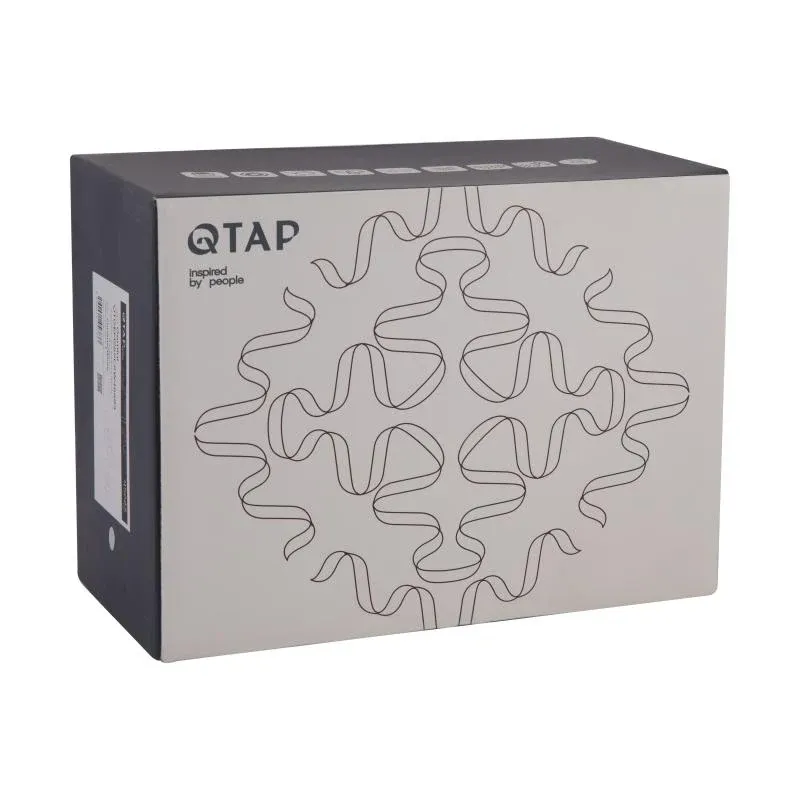 Змішувач для ванни Qtap Gemini (з душовим гарнітуром) QTGEM259CRW45683 Chrome/White — фото 7