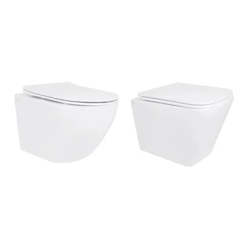 Акційний набір: Унітаз підвісний Jay Ultra Quiet QT07335177W 485х360х320 + Tern Ultra Quiet QT17332303ASW 490x365x325