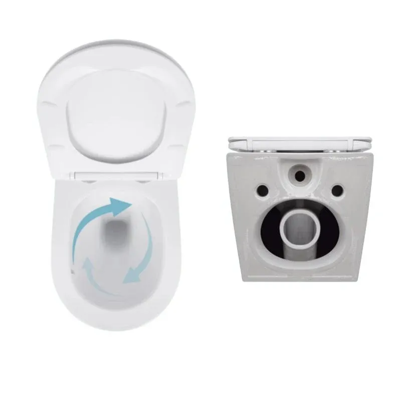 Акційний набір: Унітаз підвісний Jay Ultra Quiet QT07335177W 485х360х320 + Tern Ultra Quiet QT17332303ASW 490x365x325 — фото 5