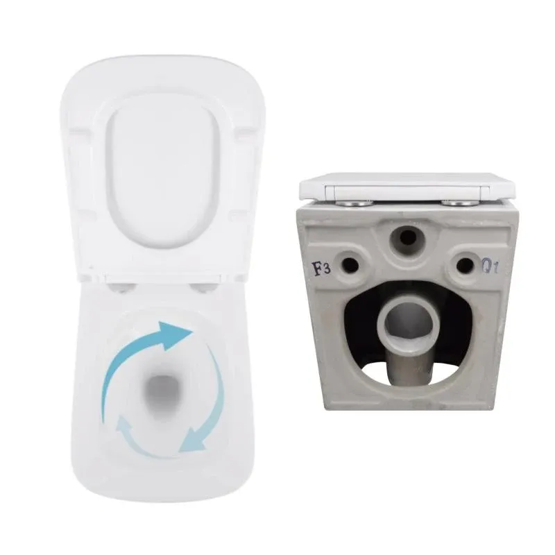 Акційний набір: Унітаз підвісний Jay Ultra Quiet QT07335177W 485х360х320 + Tern Ultra Quiet QT17332303ASW 490x365x325 — фото 8