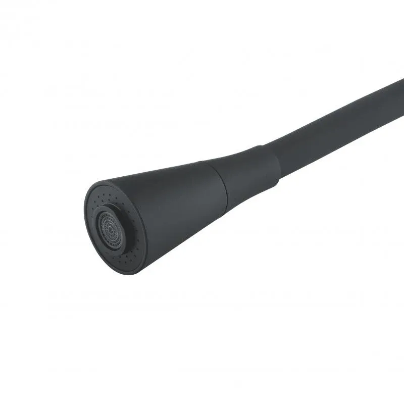 Змішувач для кухні Lidz Aria 015F31 (k35) з гнучким виливом LDARI015F31BGRP49566 Graphite/Black — фото 7