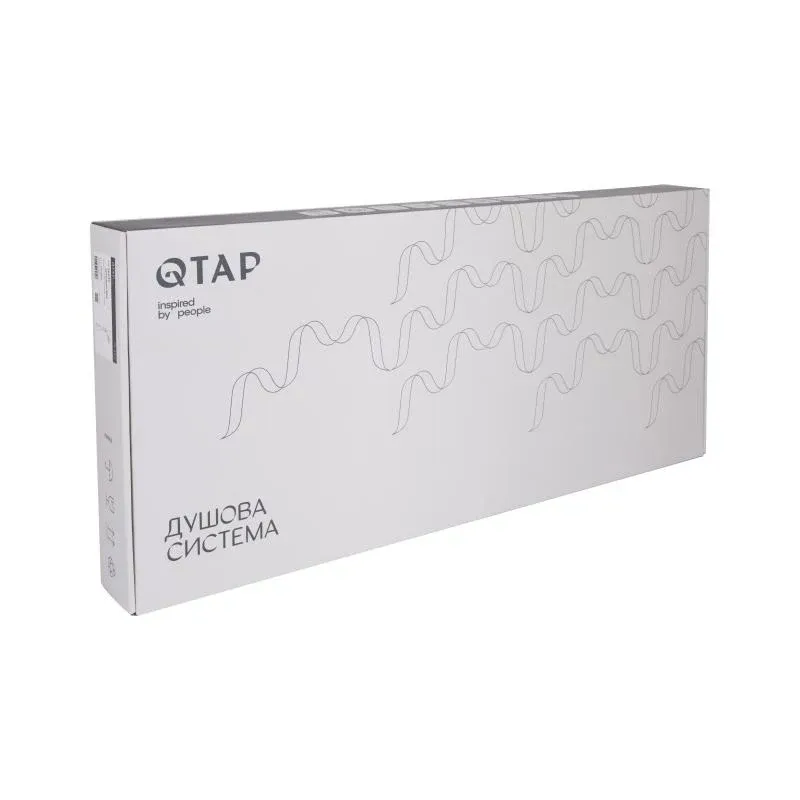 Душова стійка універсальна Qtap Plava на два споживача 1015 мм прямокутна QT1001CRM Chrome — фото 8