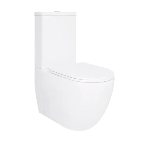 Унітаз-компакт Qtap Robin Ultra Quiet безободковий з сидінням Soft-close QT13226089AW
