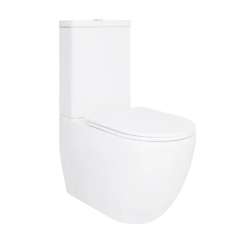Унітаз-компакт Qtap Robin Ultra Quiet безободковий з сидінням Soft-close QT13226089AW