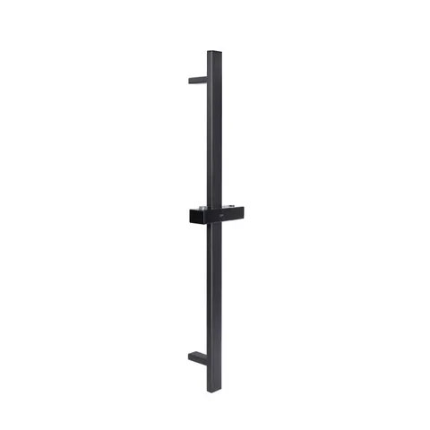 Душова стійка з тримачем універсальна Qtap Lepit 705 мм прямокутна QTLEP82103NB Black Matt