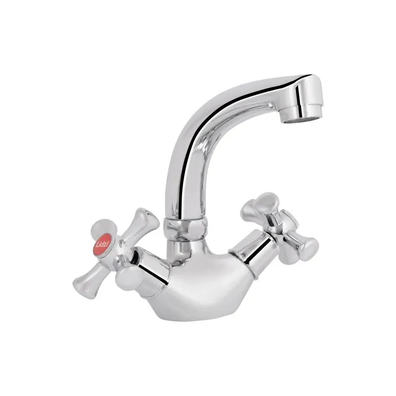 Змішувач для кухні Lidz Lamb 272F двохвентильний LDLAM272FCRM22018 Chrome