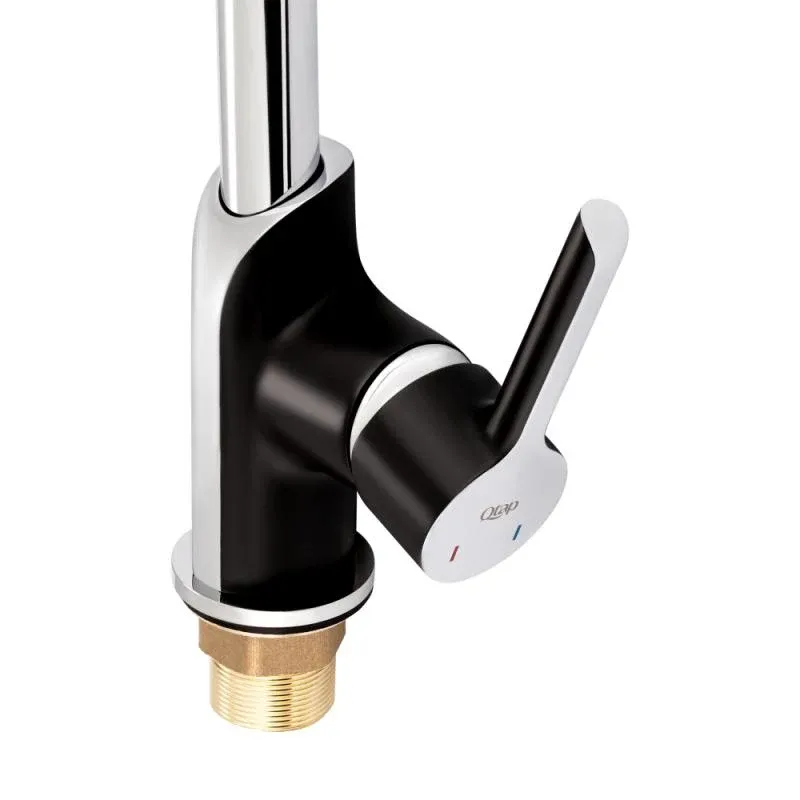 Змішувач для кухні Qtap Grand QTGRABCR007F Chrome/Black — фото 5