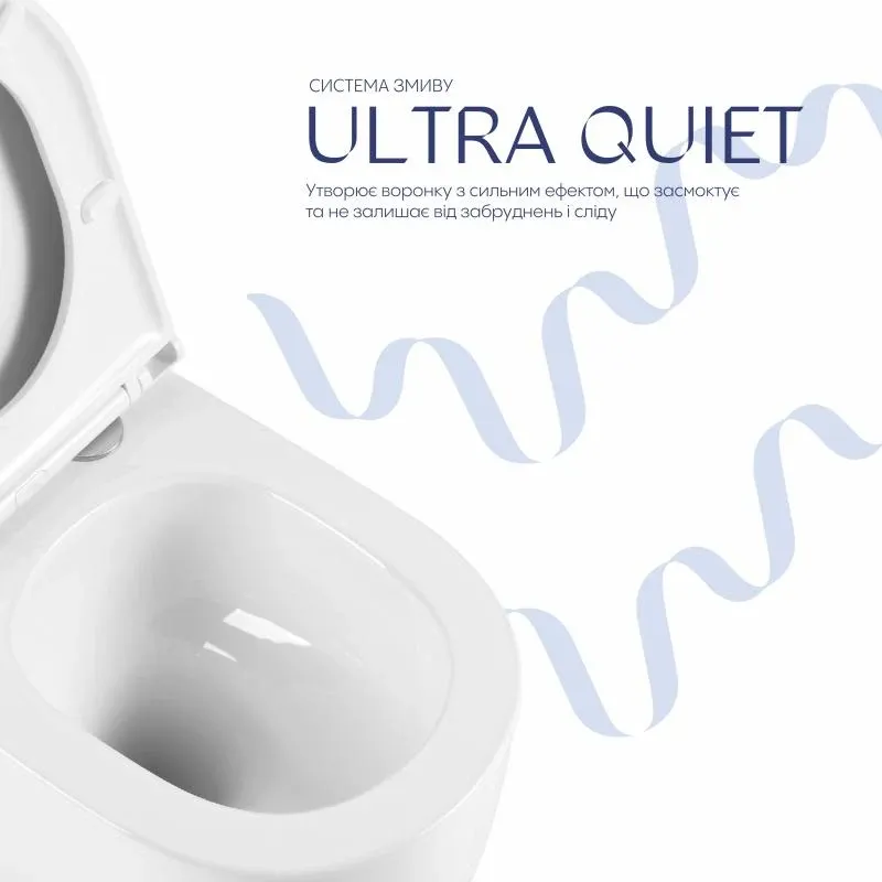 Унітаз підвісний Qtap Taurus безободковий з сидінням Soft-close QTTAU26W45428 — фото 5