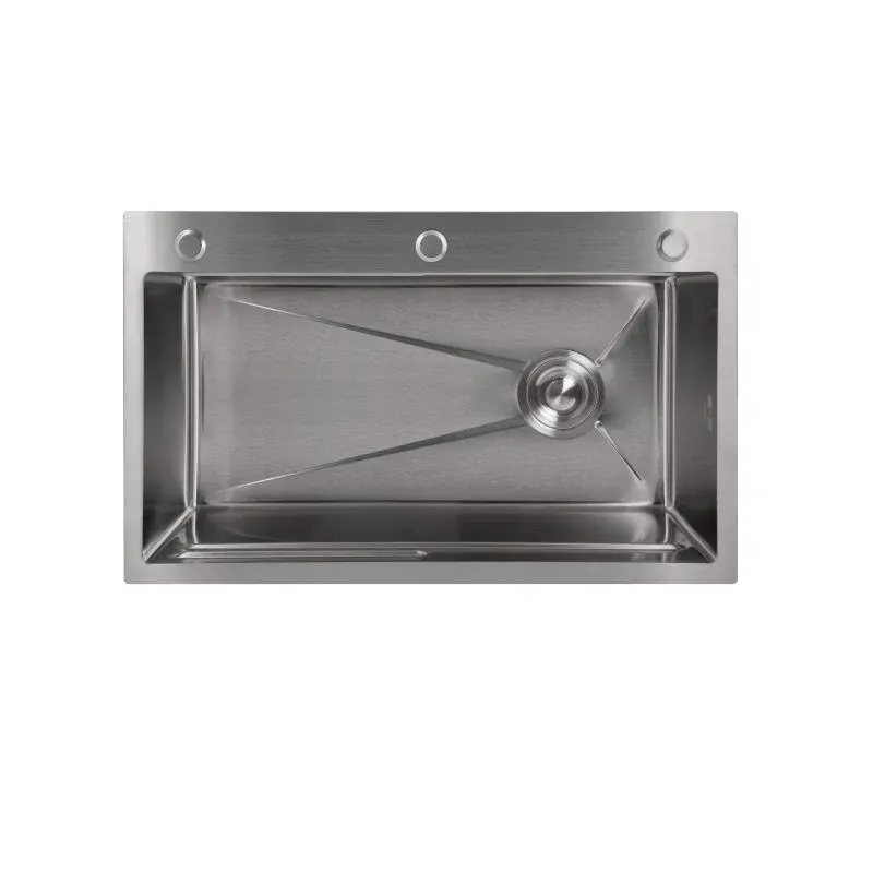 Мийка для кухні інтегрована Lidz Handmade H7545 Brushed Steel 3,0/1,0 мм LDH7545BRU49457 — фото 3