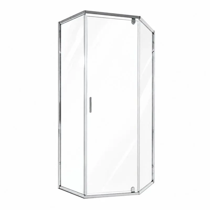 Душова кабіна Qtap Scorpio CRM10115-AC6 100x100 см, скло Clear 6 мм, покриття CalcLess, без піддона