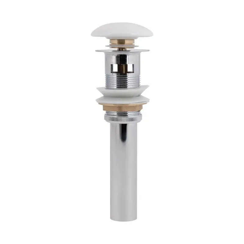 Донний клапан для раковини Qtap PU02O 225х70х70 White з переливом