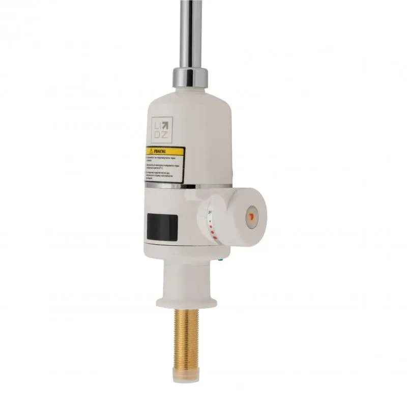 Проточний кран-водонагрівач кухонний для кухні Lidz Warm 056 LDWAR056WCR24984 White / Chrome — фото 4
