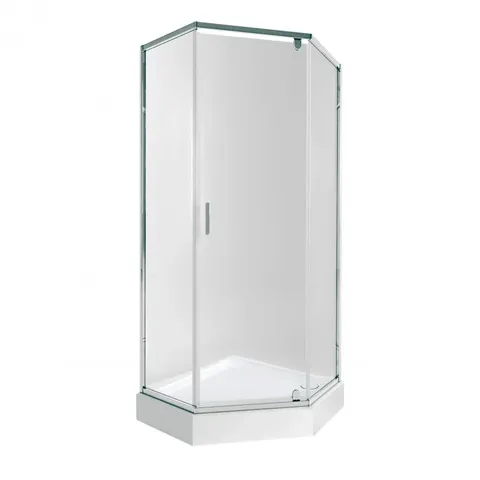 Набір Qtap душова кабіна Scorpio CRM10995-AC6 Clear 2120x900x900 мм + піддон Diamond 309912 90x90x12 см з сифоном