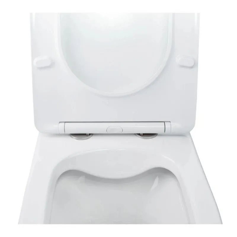 Готове рішення Qtap для ванної кімнати: підвісний унітаз Swan Rimless 520х360х320 + комплект інсталяції Nest 4 в 1 (лінійна клавіша Black mat) — фото 7