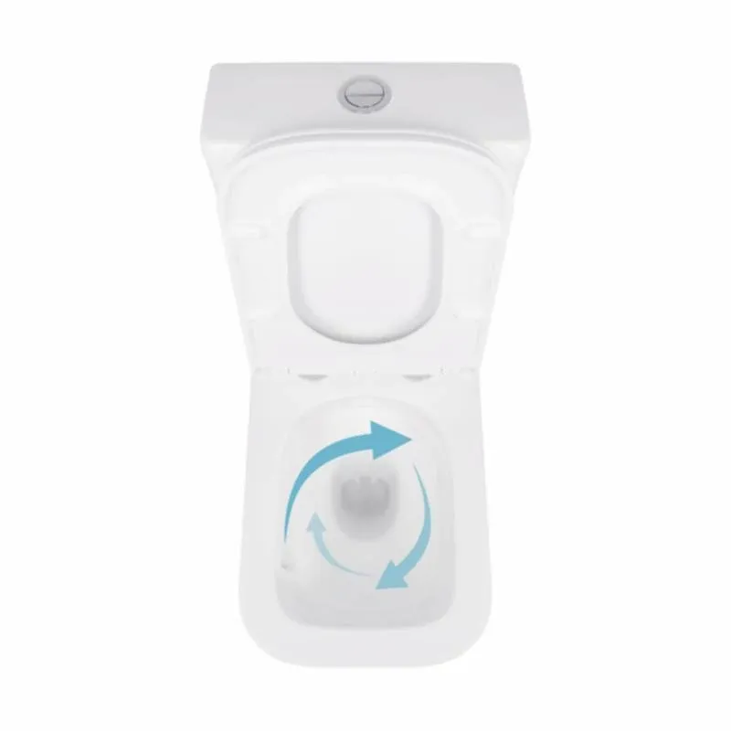 Унітаз-компакт Qtap Cardinal Ultra Quiet безободковий з сидінням Soft-close QT04222168AUQ3W — фото 6