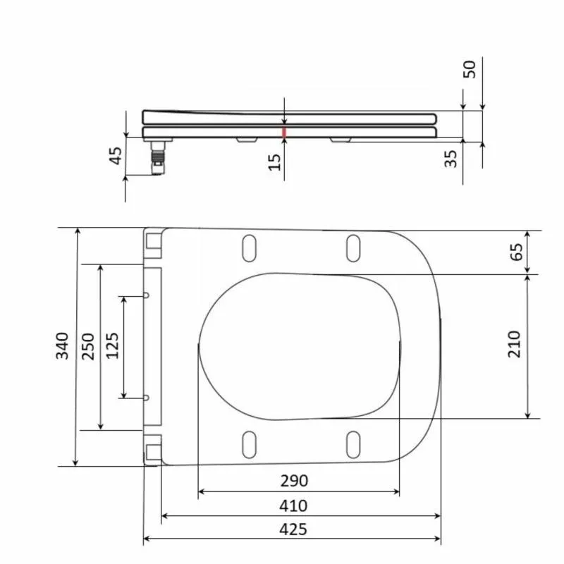 Сидіння для унітаза Qtap Nando з мікроліфтом Slim QT12991222AW — фото 2