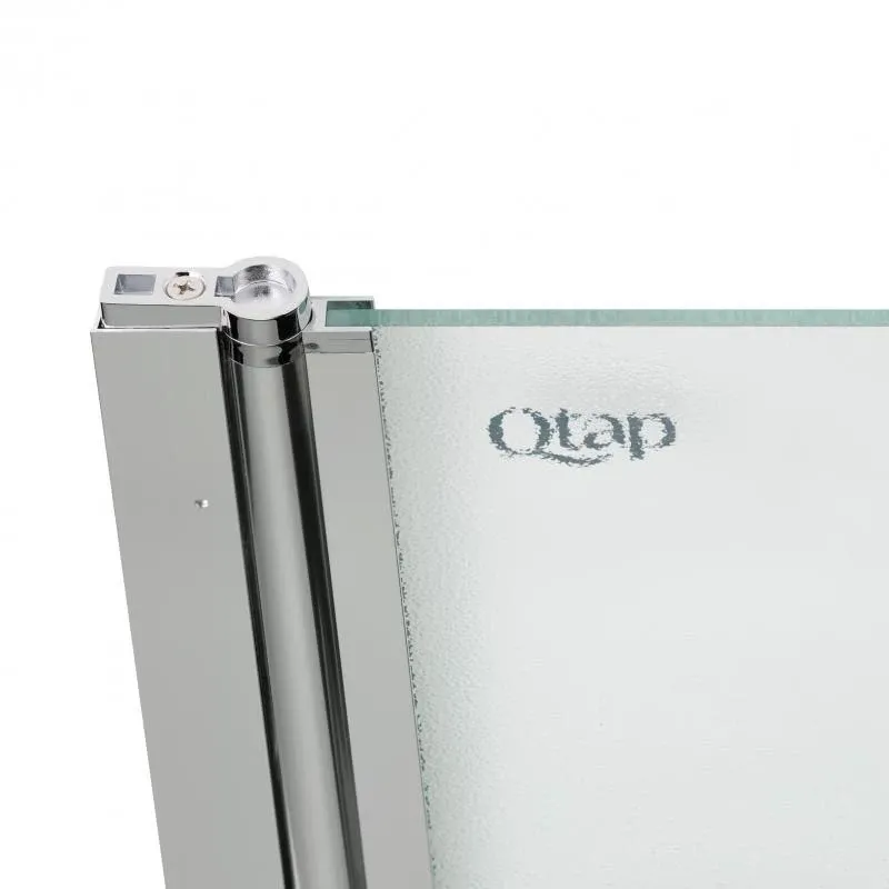 Штора на ванну Qtap Standard CRM407513APL скло Pear 6 мм, 75х140 см, ліва — фото 4