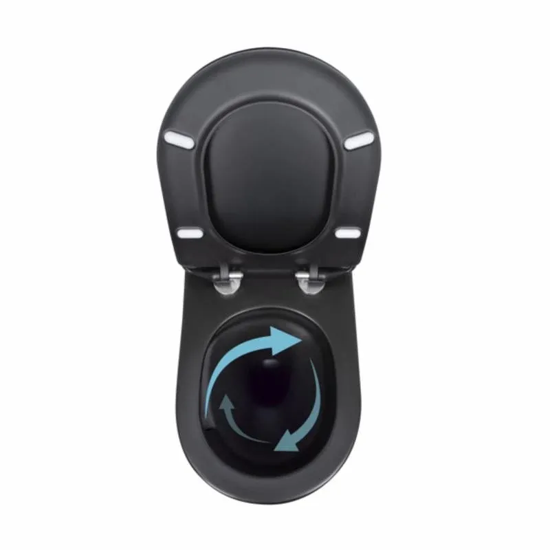 Унітаз підвісний Qtap Taurus безободковий з сидінням Soft-close QT2433084EUQMB — фото 6